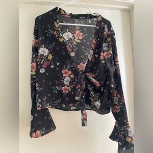 Nasty Gal Floral Blouse